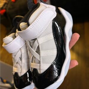 Jordan Kids' Black and White Sneakers